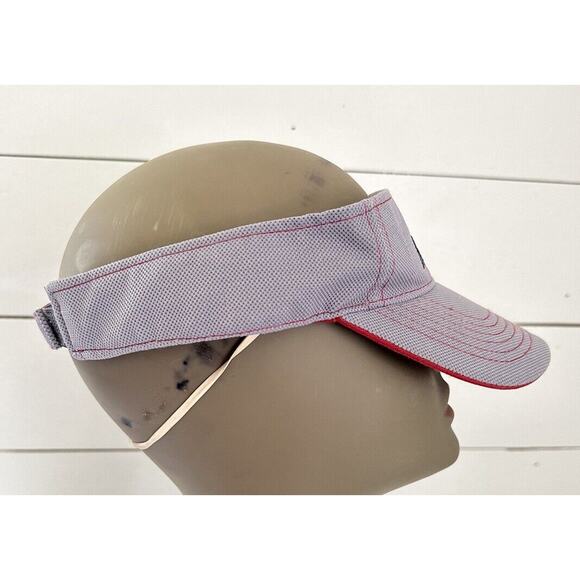 Arkansas Razorbacks Visor Gray Red Russell Adjustable - Picture 2 of 7